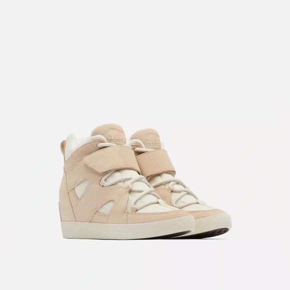 Sorel Women’s Out N About Sport Wedge Bootie ✨ Size 9.5 | neutral cream lace up - Picture 16 of 16